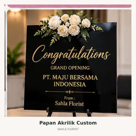 Papan Bunga Akrilik Panam